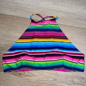 Show Me Your Mumu Mermaid Serape Stripe Swim Top
